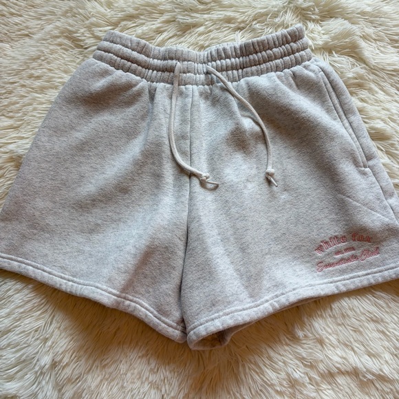 White Fox Boutique Pants - White Fox Boutique Heather Grey & Pink Lounge Shorts Size XS